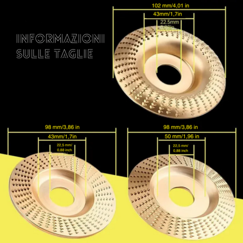 Disques pour Meuleuse d’Angle pour Bois – Couper, Façonner et Poncer (3 pièces)