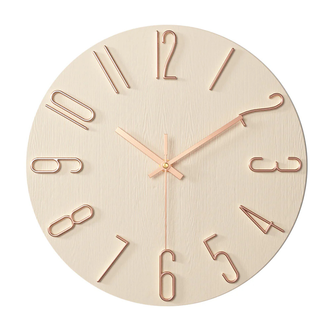 Horloge murale Noble – Horloge moderne et silencieuse pour le salon