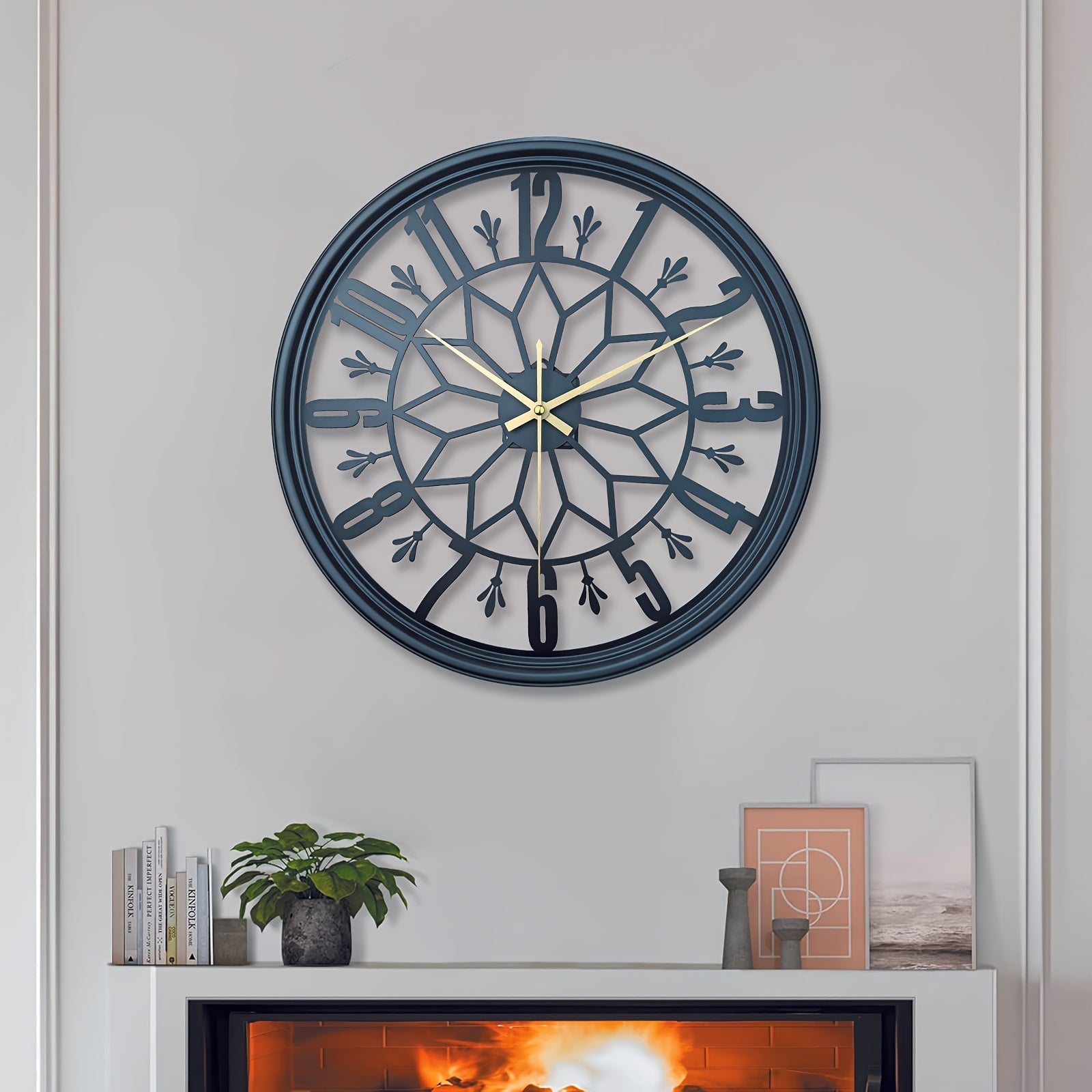 Horloge Murale Industrielle 30cm Mouvement Silencieux Vintage en Métal | Sansotis