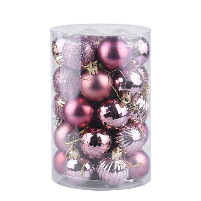 Ensemble de 34 boules de Noël 4 cm Décorations de Noël