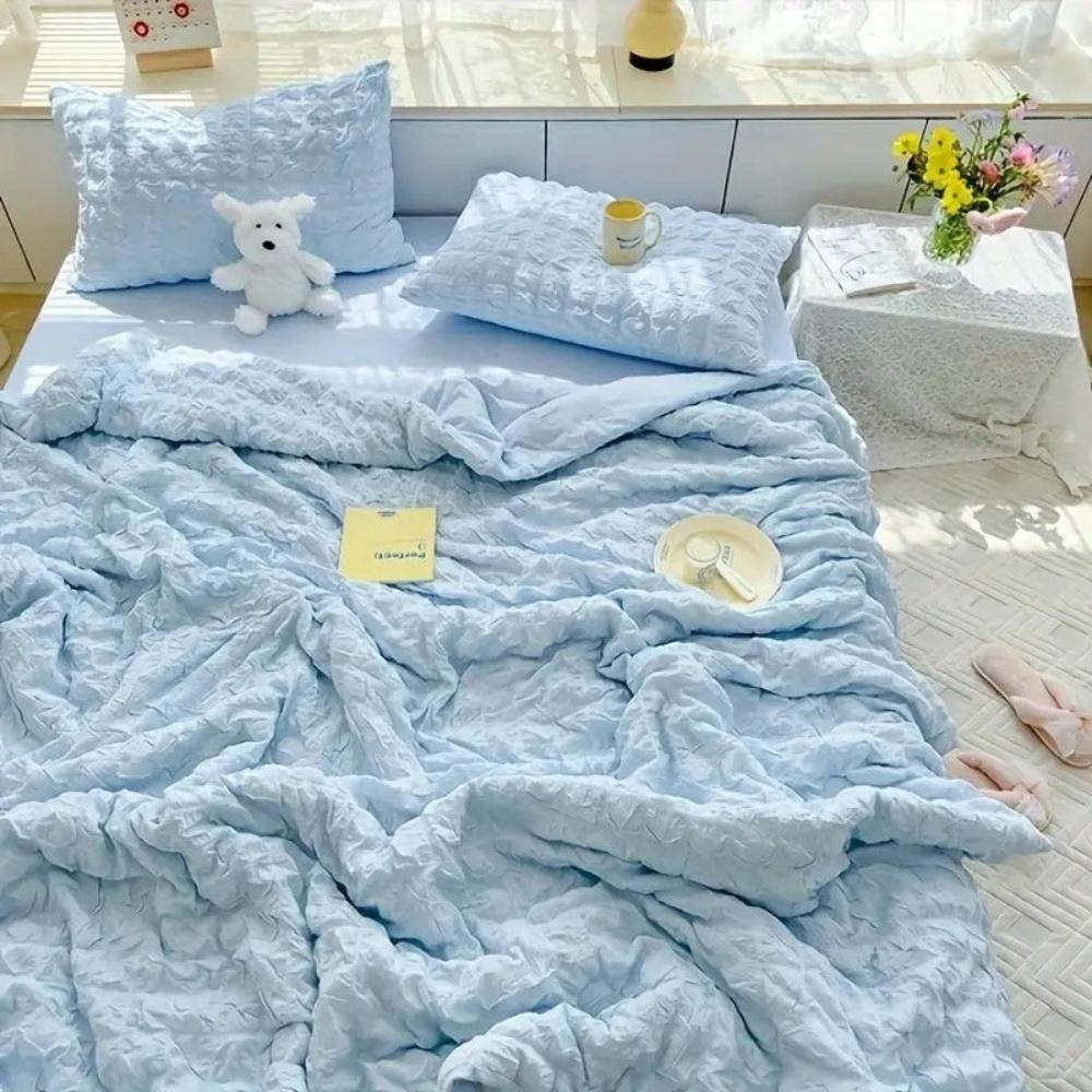 Parure de lit d'été légère – linge de lit respirant et doux pour des nuits agréables