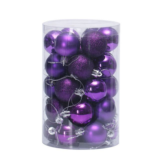Ensemble de 34 boules de Noël 4 cm Décorations de Noël