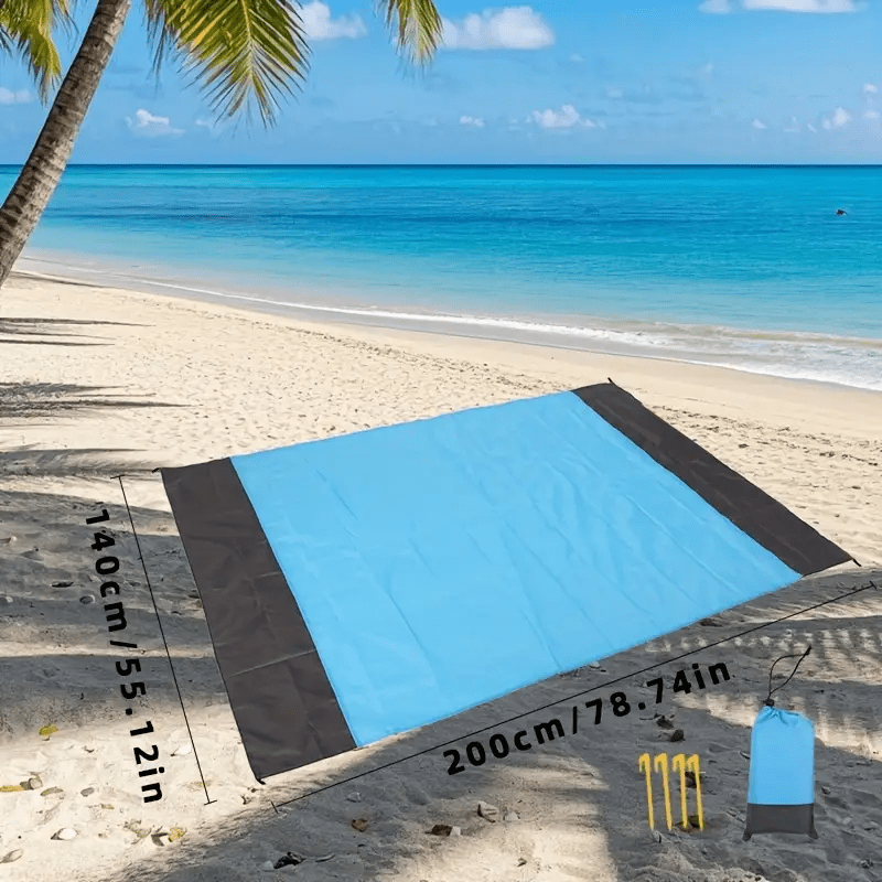 Serviette de plage grand format avec motif à rayures nautiques