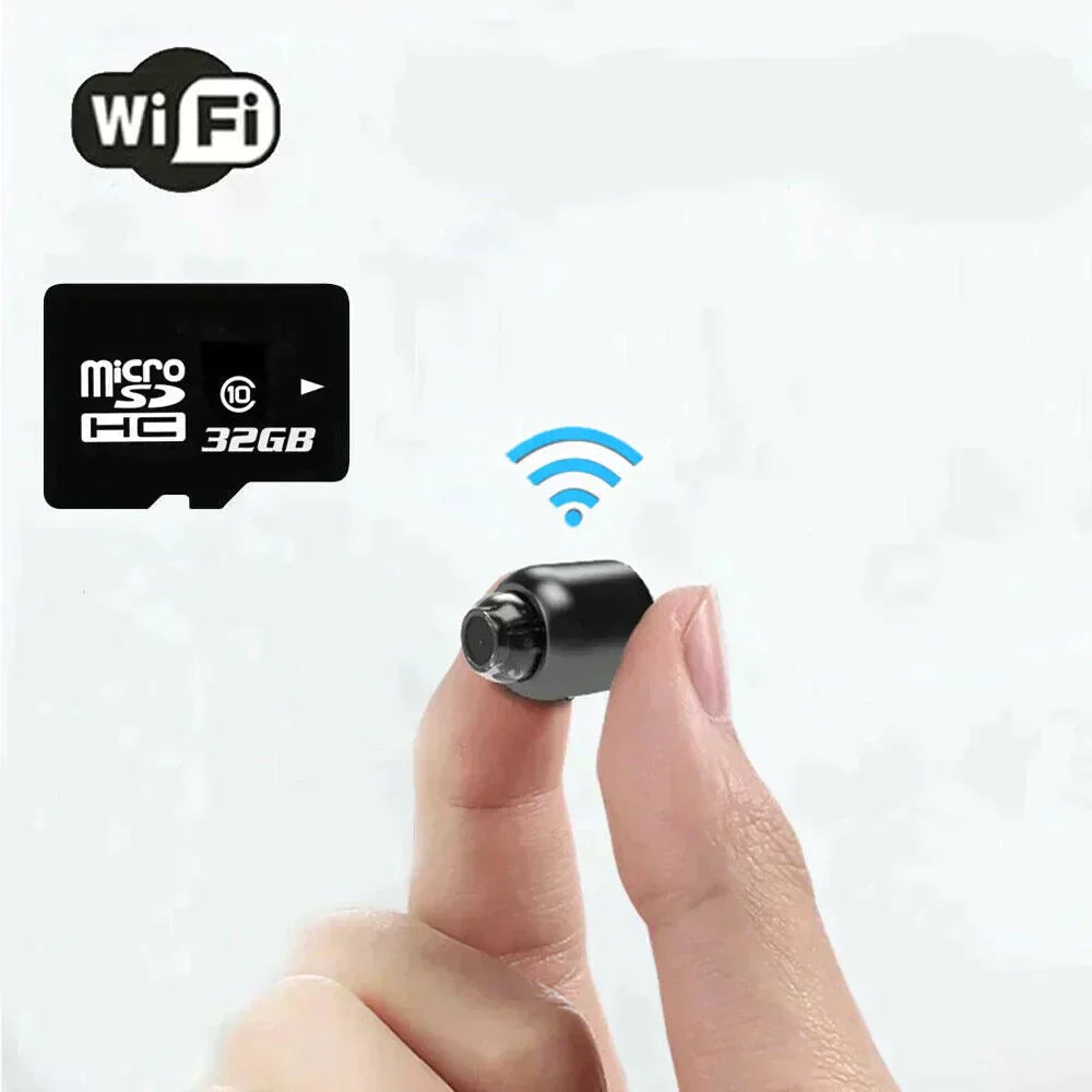 Caméra IP Wi-Fi ultra-compacte | Full HD 1080p | Objectif grand-angle de 120° | Vision nocturne infrarouge et capteur de mouvement | Audio bidirectionnel | Accès à distance partout dans le monde