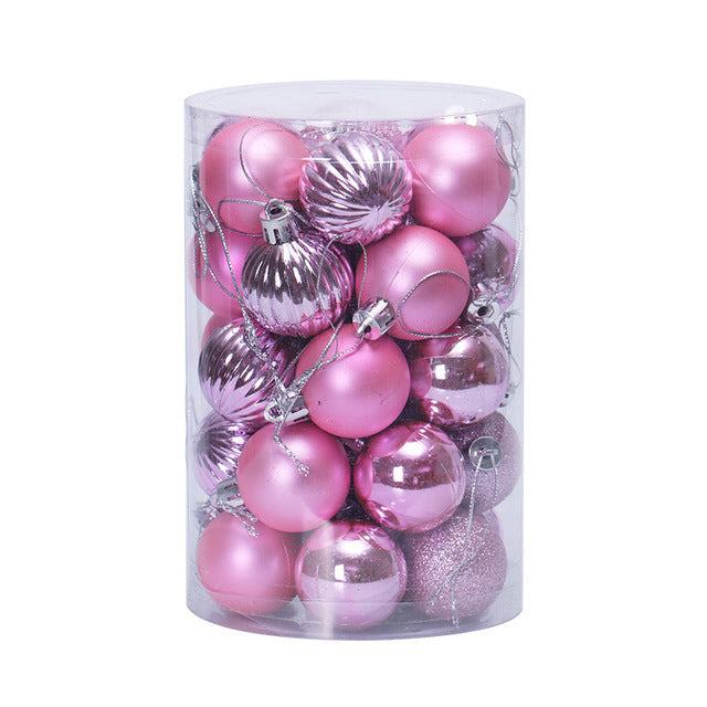 Ensemble de 34 boules de Noël 4 cm Décorations de Noël