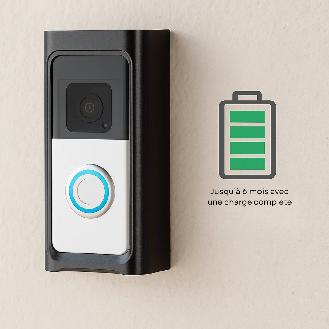 LuxGuard | Sonnette vidéo sans fil avec batterie pour une sécurité optimale