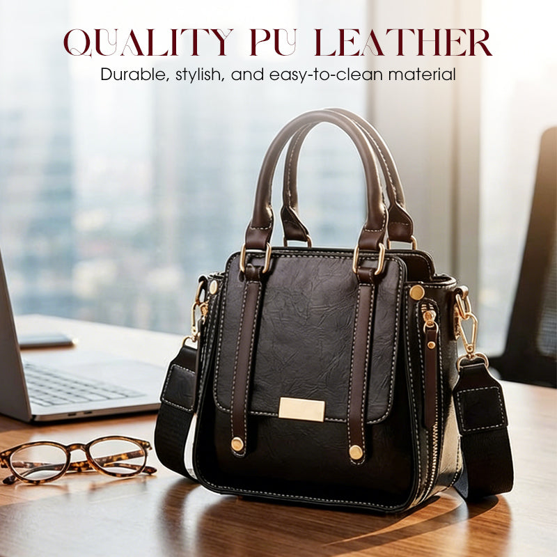 Sac bandoulière en cuir PU – style vintage