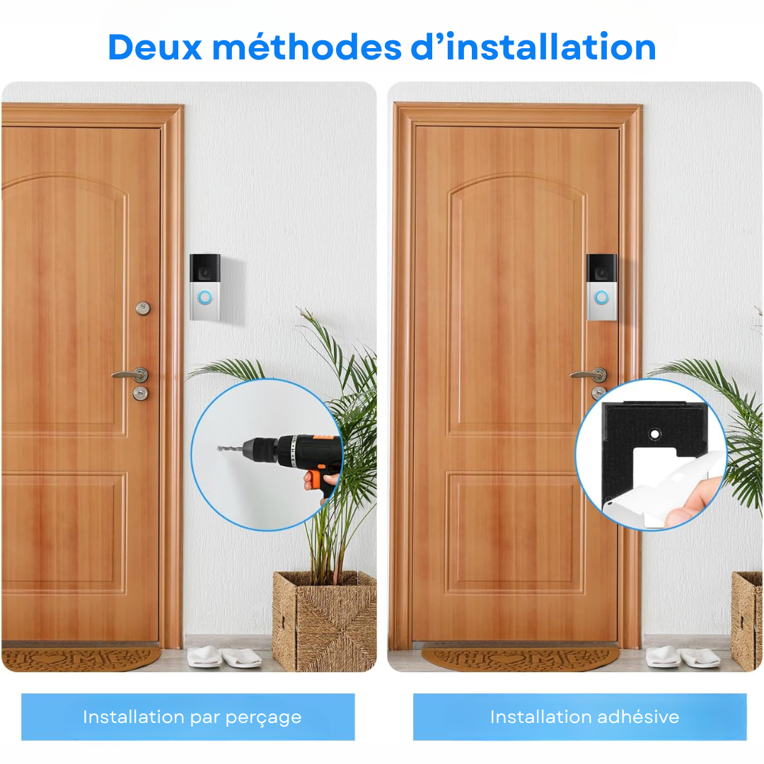 LuxGuard | Sonnette vidéo sans fil avec batterie pour une sécurité optimale