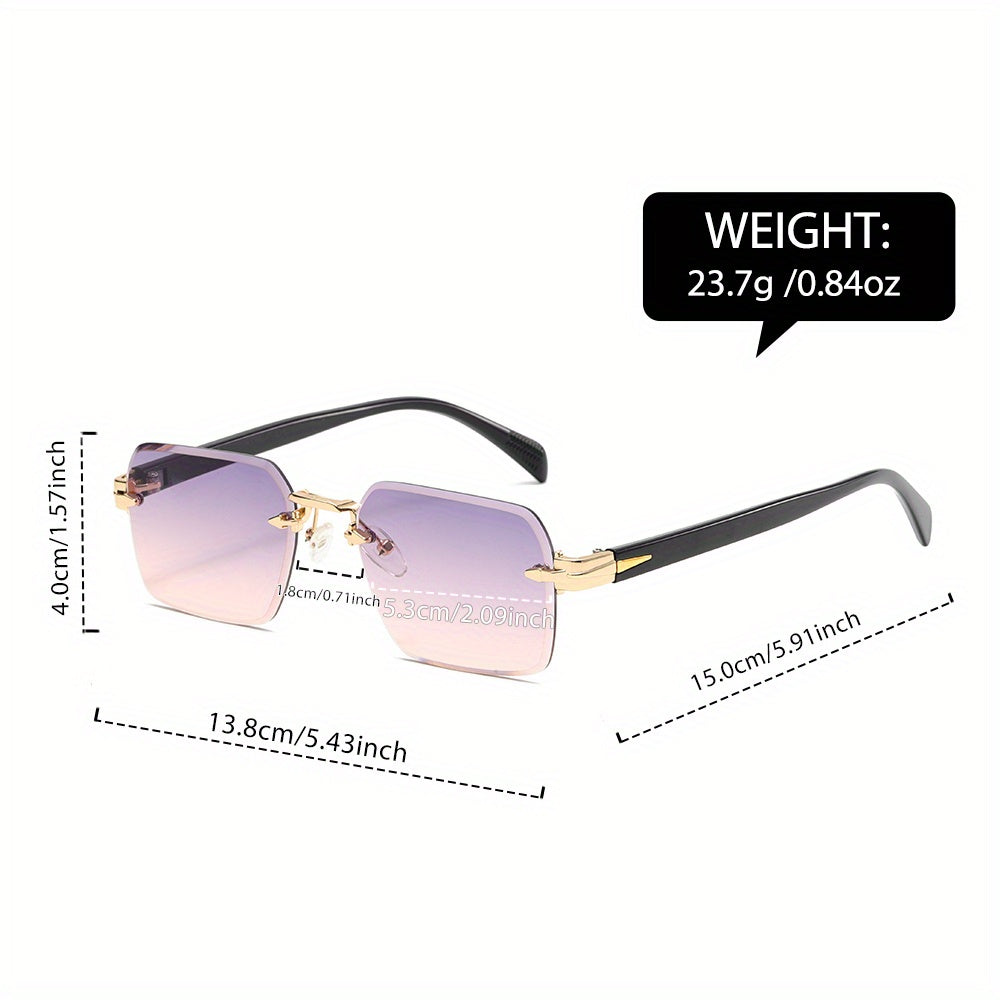 Lunettes Carrées Sans Monture pour Homme – Élégance et Confort Réunis