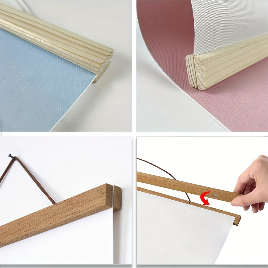 Porte-affiche magnétique en bois – Décoration murale simple et élégante