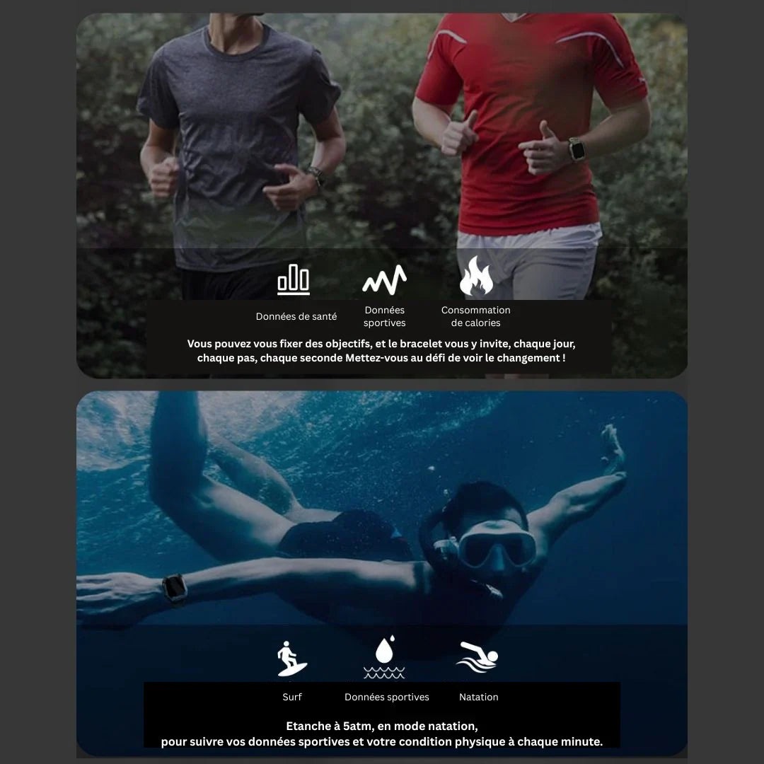 Montre Connectée Tactique Militaire – Ultra Résistante & Autonomie Longue Durée