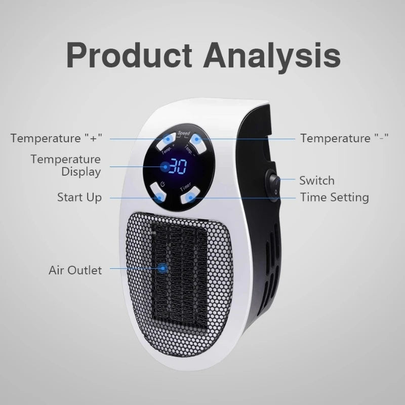 Chauffage électrique portable - Toujours une température chaude partout | Élévateur à bol
