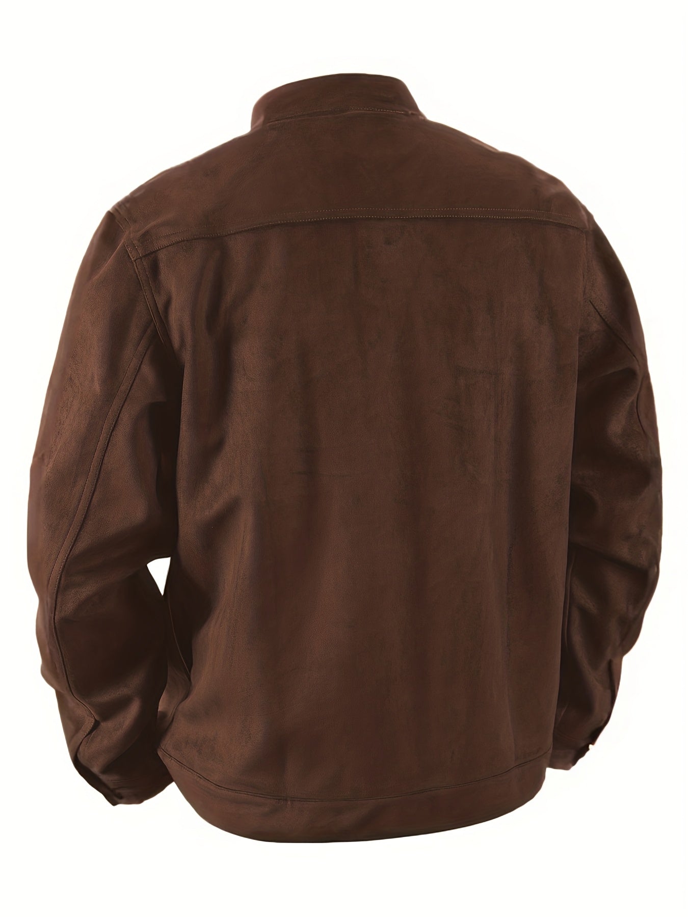 Veste décontractée pour hommes avec boutons et col montant – Veste de travail vintage pour le printemps et l'automne