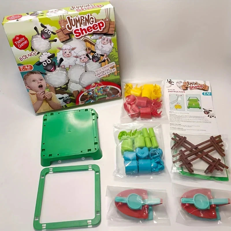 Jeu de société avec mouton sauteur