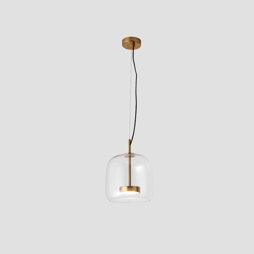 Lampe suspendue rétro Lunara avec une lueur ambrée confortable pour le salon