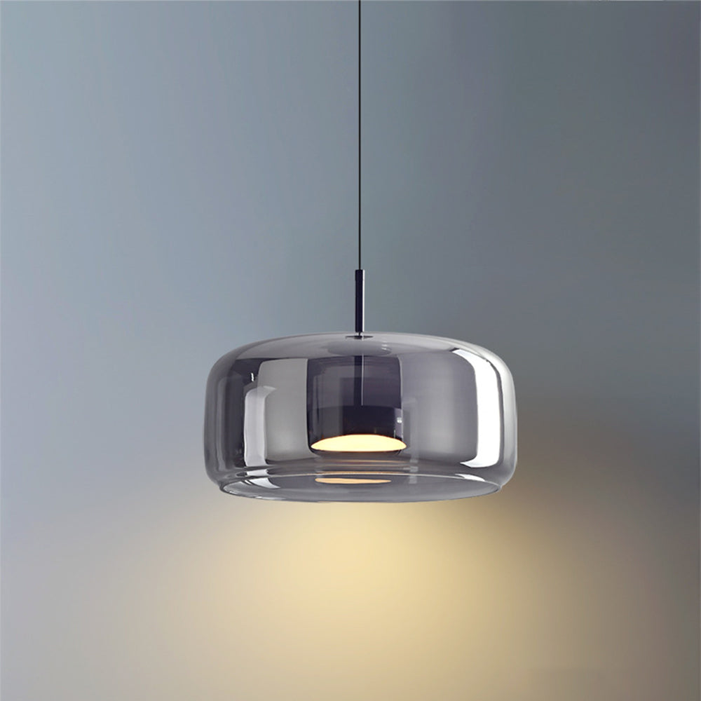 Lampe suspendue rétro Lunara avec une lueur ambrée confortable pour le salon