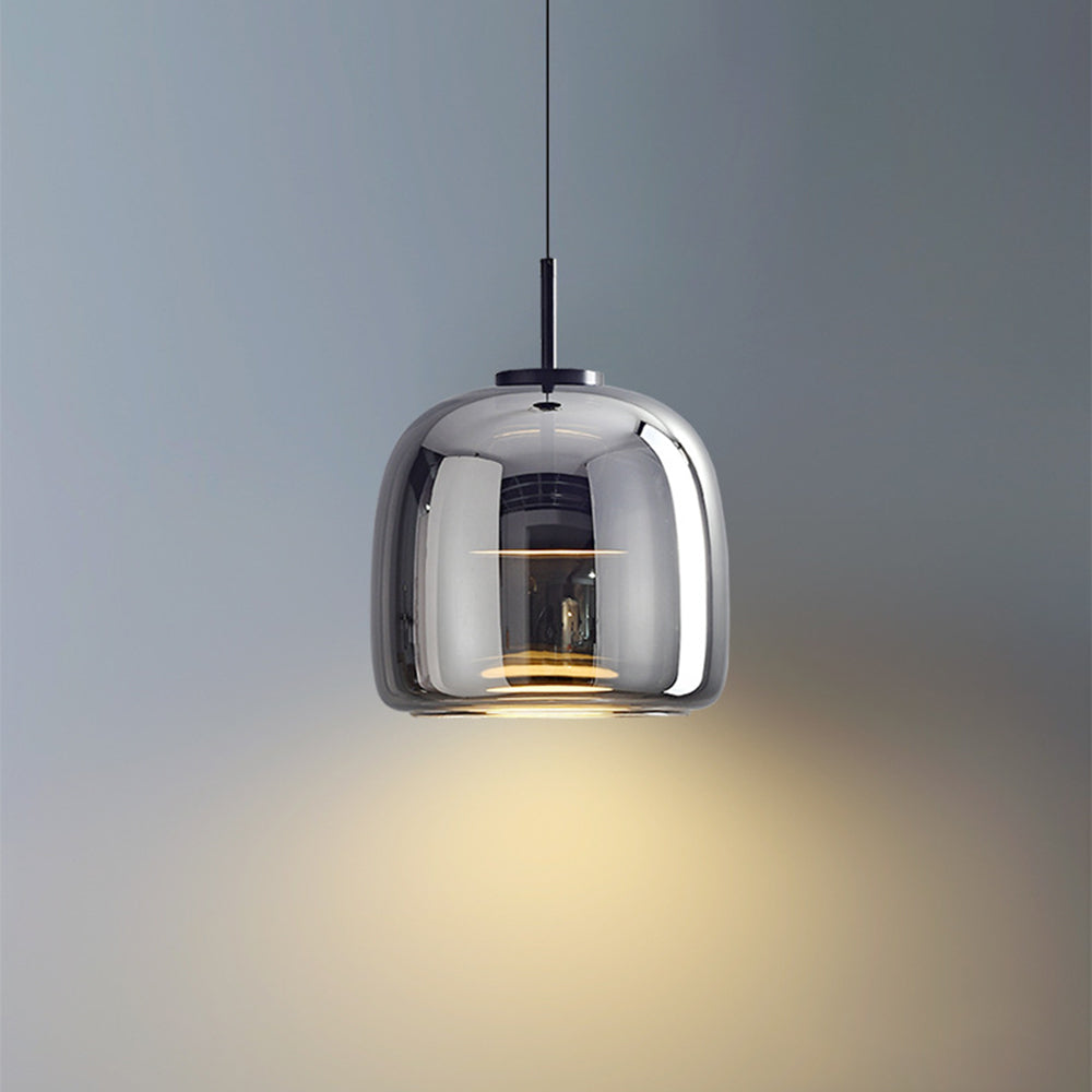 Lampe suspendue rétro Lunara avec une lueur ambrée confortable pour le salon