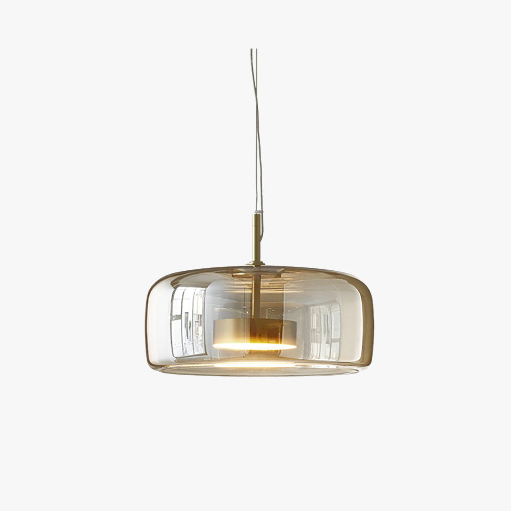 Lampe suspendue rétro Lunara avec une lueur ambrée confortable pour le salon