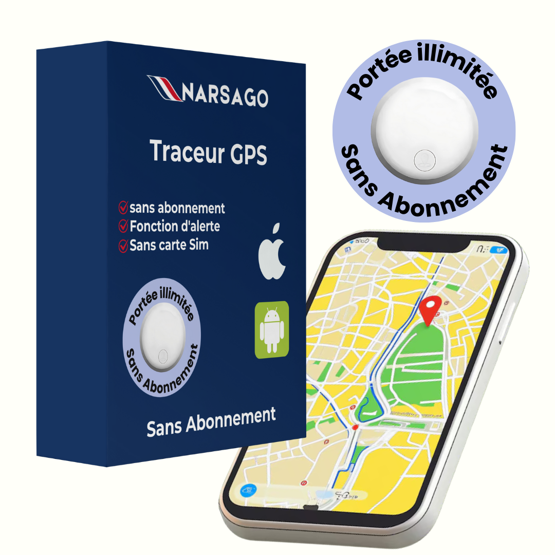 Traceur GPS Narsago Sans Abonnement - iOS / ANDROID
