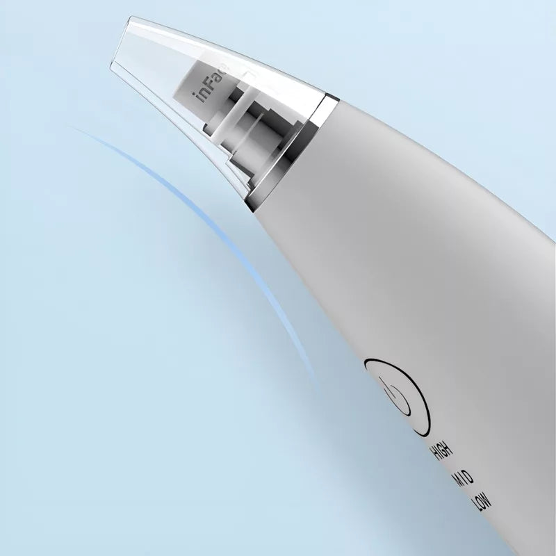Aspirateur anti-comédons sans fil Dermacleanse – 3 niveaux d'aspiration, rechargeable USB, 4 embouts