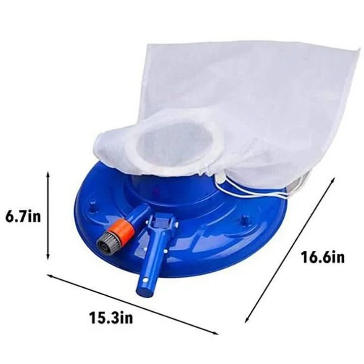 Nettoyeur de piscine avec raccord de tuyau pour le nettoyage du fond et des parois