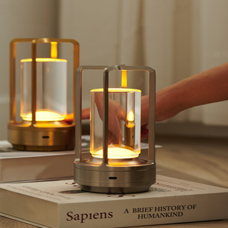 Lampe de table et table de chevet nordique sans fil moderne avec contrôle tactile