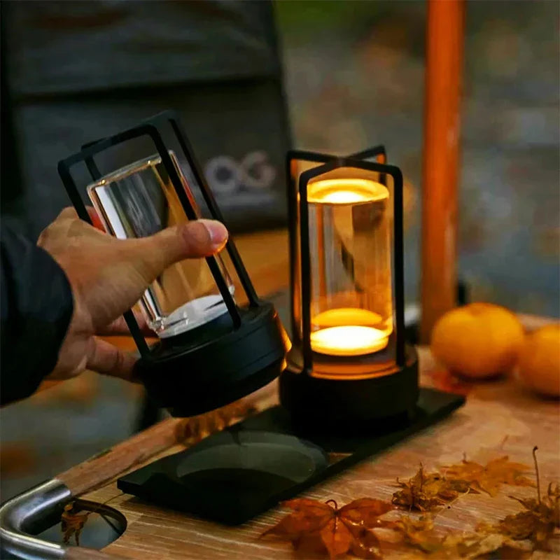 Lampe de table et table de chevet nordique sans fil moderne avec contrôle tactile