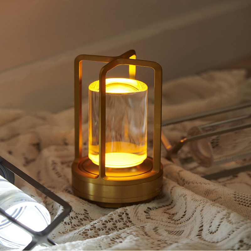 Lampe de table et table de chevet nordique sans fil moderne avec contrôle tactile