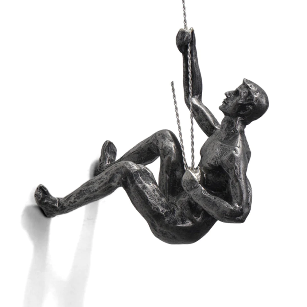 Décoration murale CraftedClimb Climber – Art mural inspirant en résine et en fer