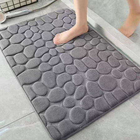 Tapis de bain antidérapant en fibre de polyester