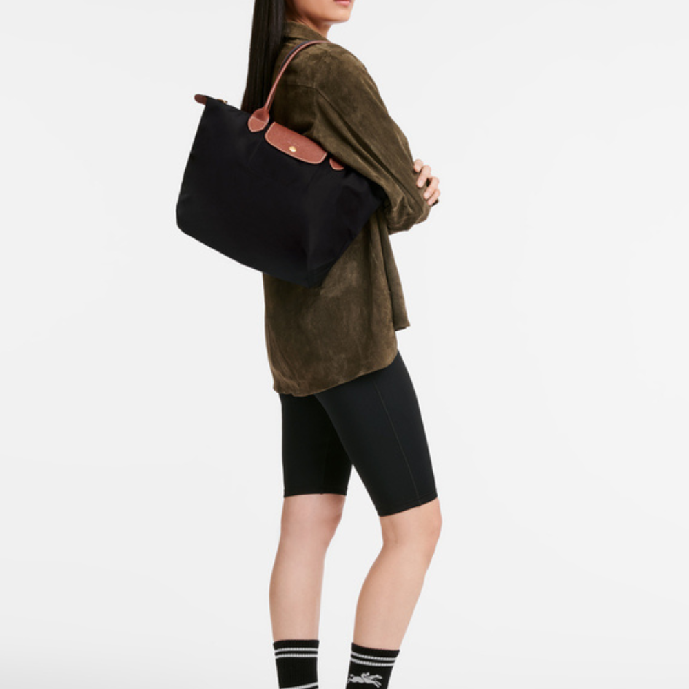 Longchanp | Sac Le Pliage – Sac à main en nylon et cuir, léger et pratique pour tous les jours