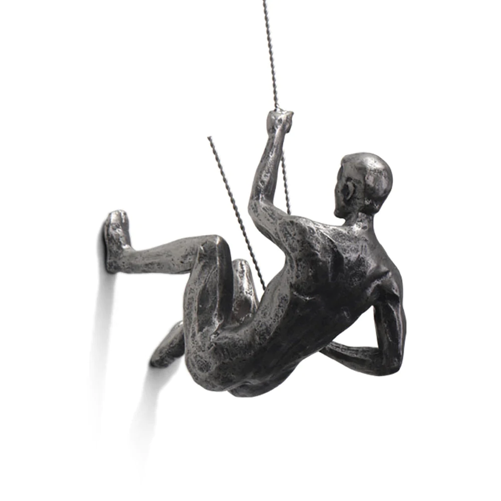 Décoration murale CraftedClimb Climber – Art mural inspirant en résine et en fer