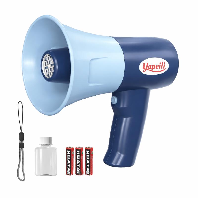 BubbleBeat Pistolet à Bulles Enfant avec Micro | Machine à Bulles Automatique, Jouet Musical, Extérieur Intérieur, Fun et Créatif