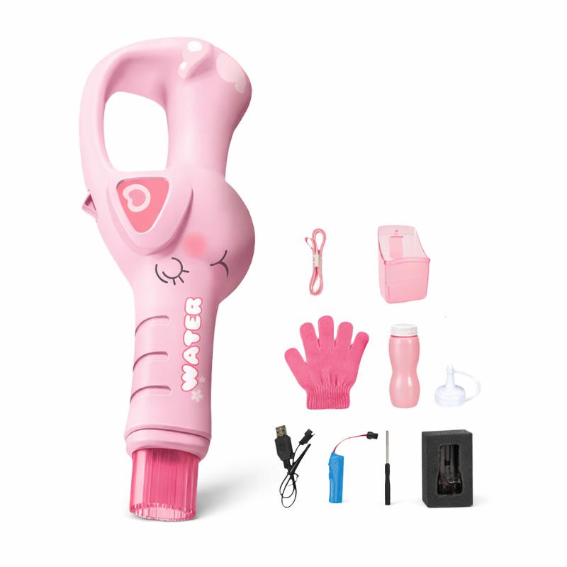 Pistolet à Bulles DinoMist Enfant | Machine à Bulles Automatique avec Lumières, Jouet Extérieur, Jardin, Facile à Utiliser et Amusant