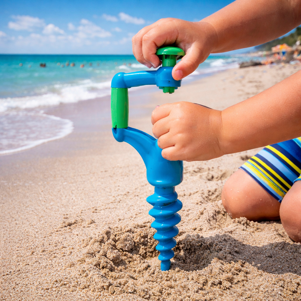 Perceuse de plage - jouet de forage dans le sable
