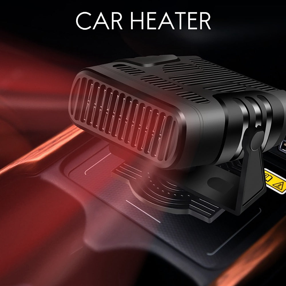 Dégivreur de Pare-Brise 12-24V – Air Chaud en 30s & Ventilateur 360°