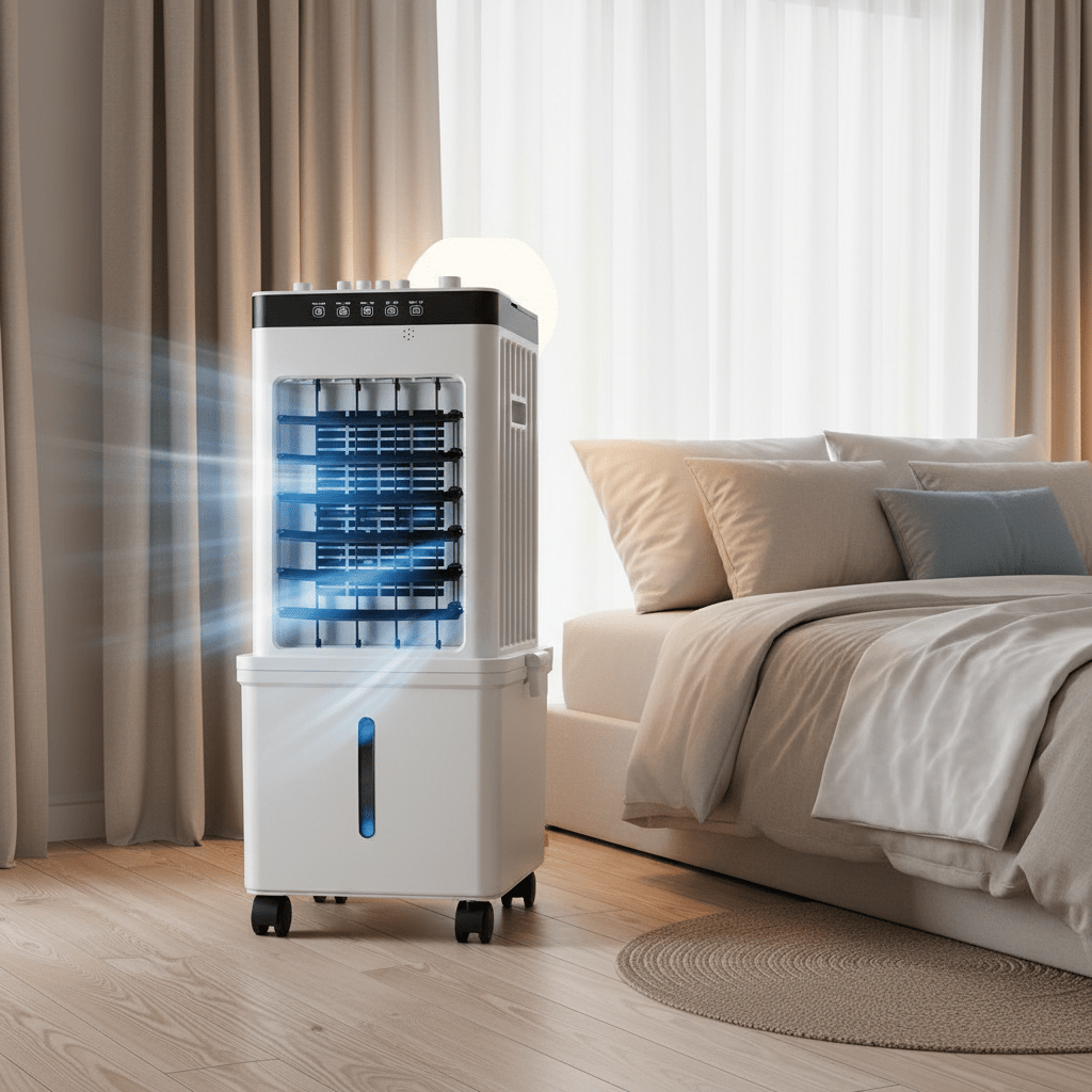 Refroidisseur d'air 3-en-1 NOVACOOL avec roulettes