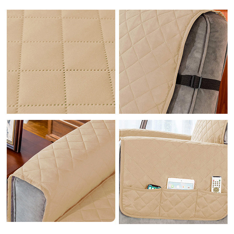 Collection Cosy Vépine | Housse de fauteuil inclinable avec poches et polaire matelassée | Grandes housses pour un confort ultime