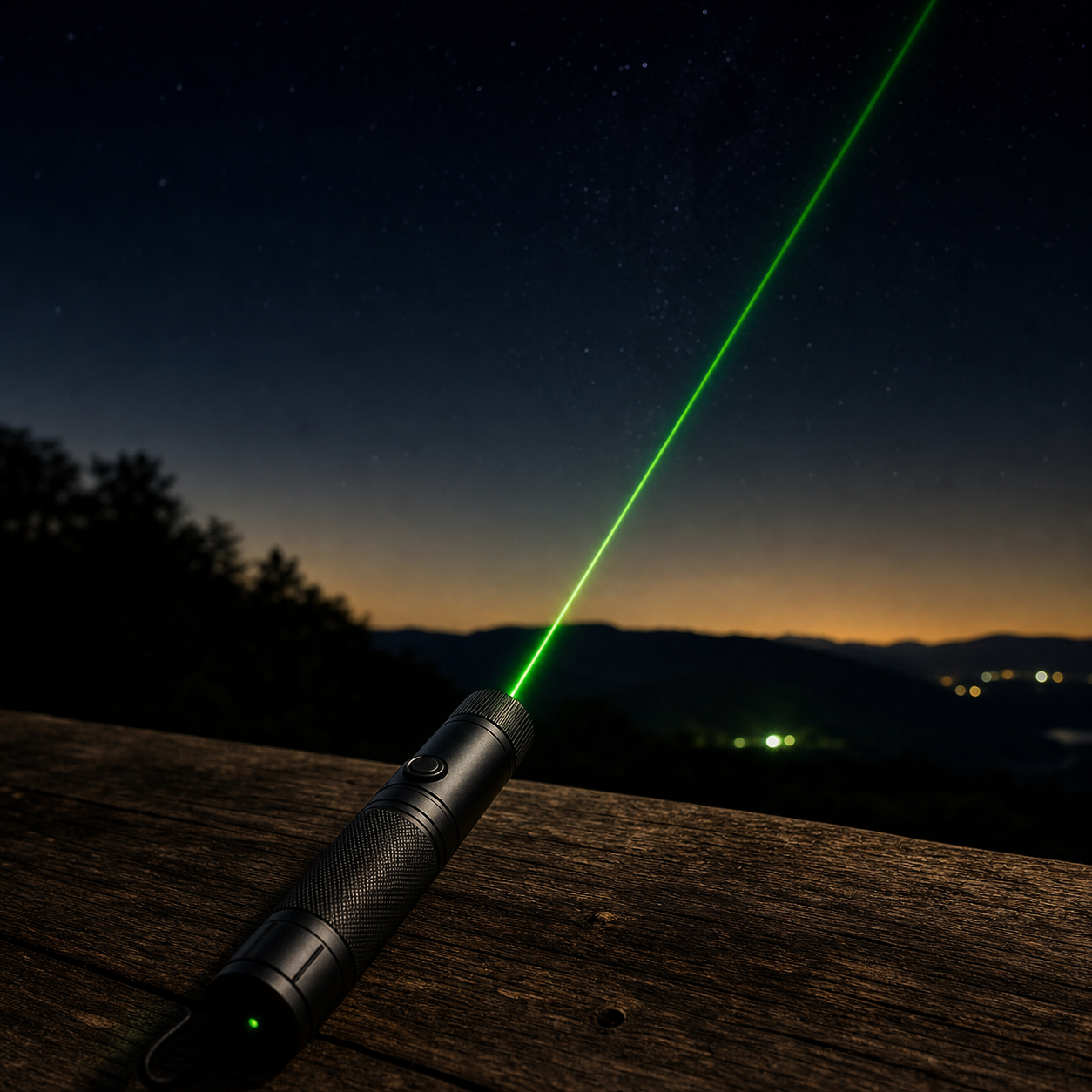Pointeur laser puissant rechargeable | Longue portée avec mise au point réglable | Idéal pour présentations et observations