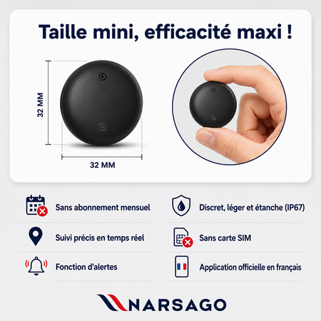 Traceur GPS Sans Abonnement iOS & Android Find My – Sécurité Totale Sans Abonnement