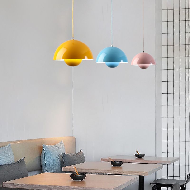 Lampe à suspension Keuken Kookeiland Bloempot Scandinavisch Ø 23 cm E26 Kleurrijk Verstelbaar Moderne | Sansotis