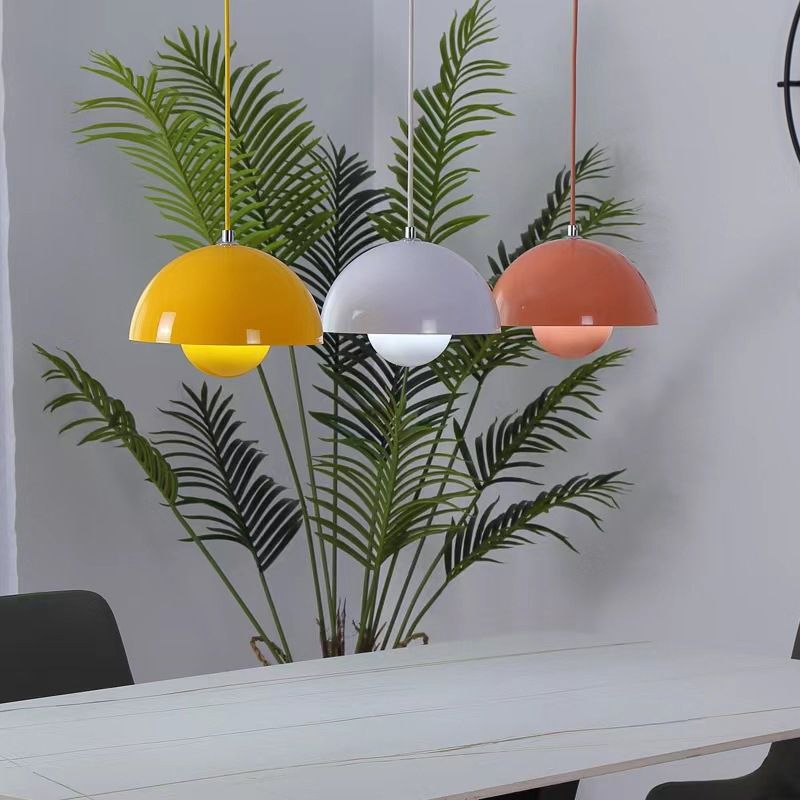 Lampe à suspension Keuken Kookeiland Bloempot Scandinavisch Ø 23 cm E26 Kleurrijk Verstelbaar Moderne | Sansotis