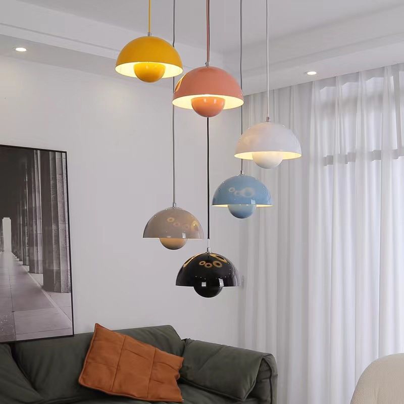 Lampe à suspension Keuken Kookeiland Bloempot Scandinavisch Ø 23 cm E26 Kleurrijk Verstelbaar Moderne | Sansotis