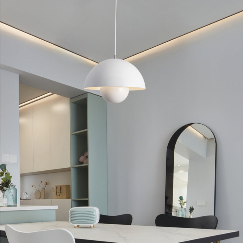 Lampe à suspension Keuken Kookeiland Bloempot Scandinavisch Ø 23 cm E26 Kleurrijk Verstelbaar Moderne | Sansotis