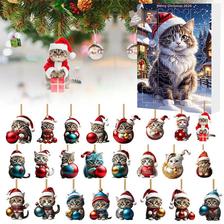 Calendrier de l'Avent Teckel – 24 cases à ouvrir, décorations pour amoureux des chiens