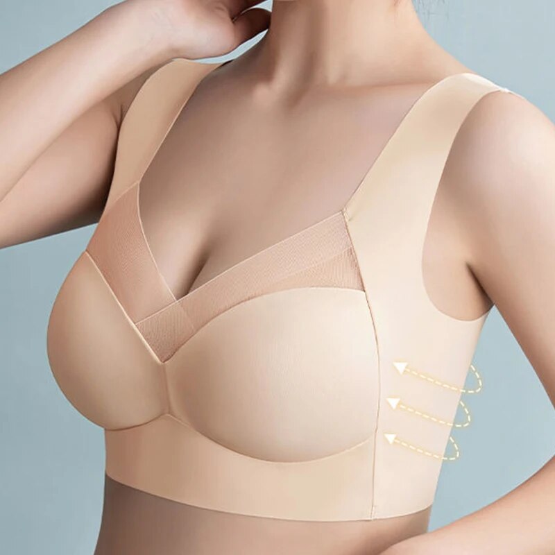 Vue de dos du soutien-gorge offrant un lissage complet