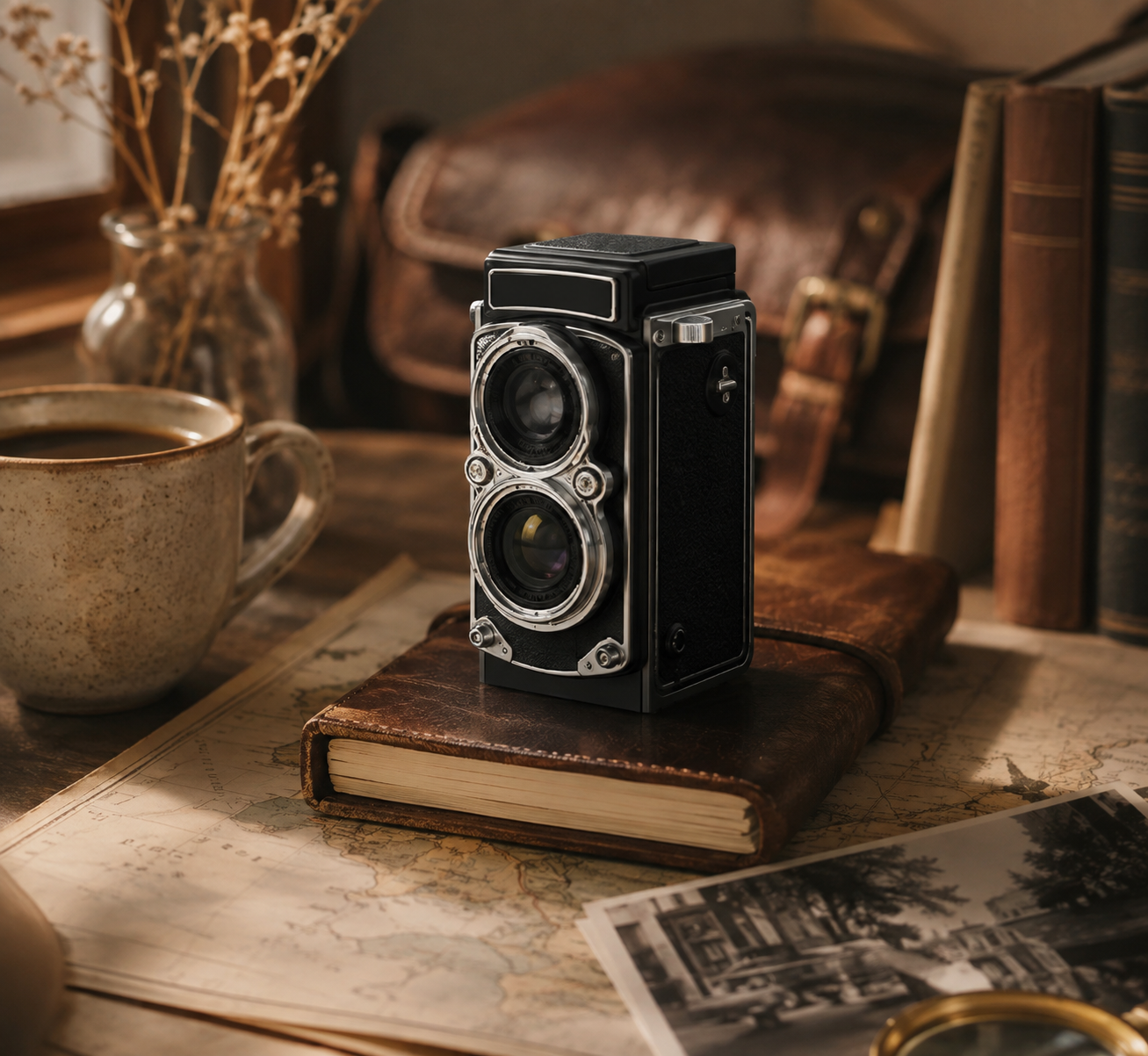 Appareil photo numérique compact rétro 12 Mpx à prise de vue instantanée, vidéo 1080p, carte 16 Go, batterie 1000 mAh