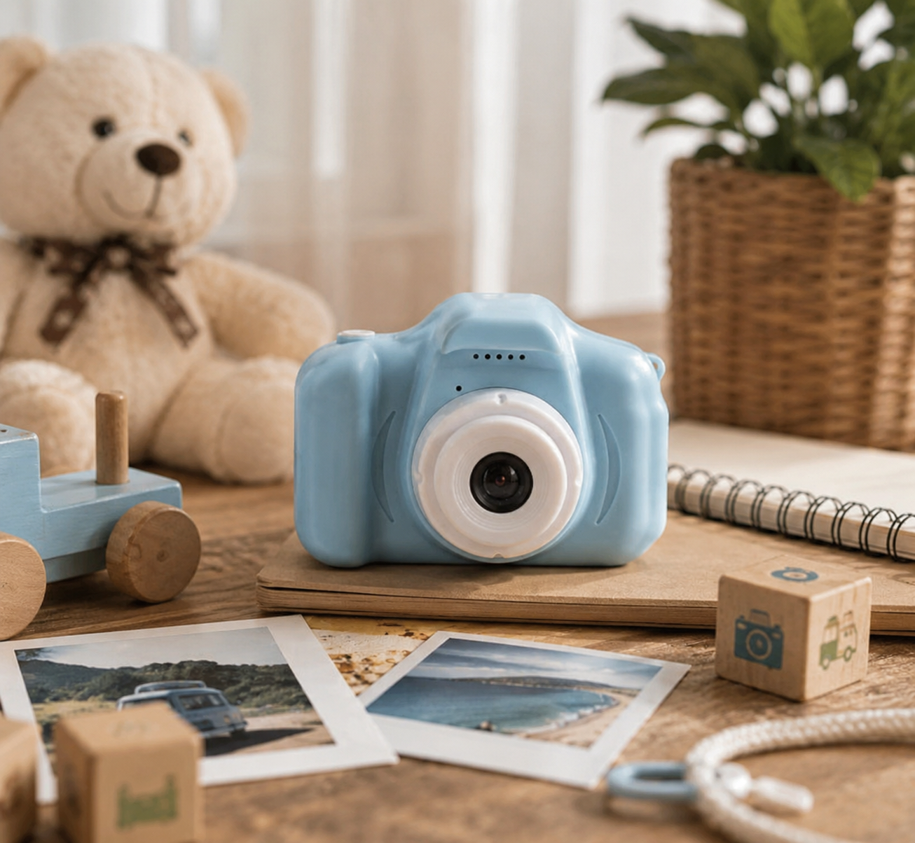 Appareil photo numérique compact pour enfants, rétro, capteur 13 mégapixels, vidéo Full HD 1920×1080, écran LCD IPS 2,0 pouces
