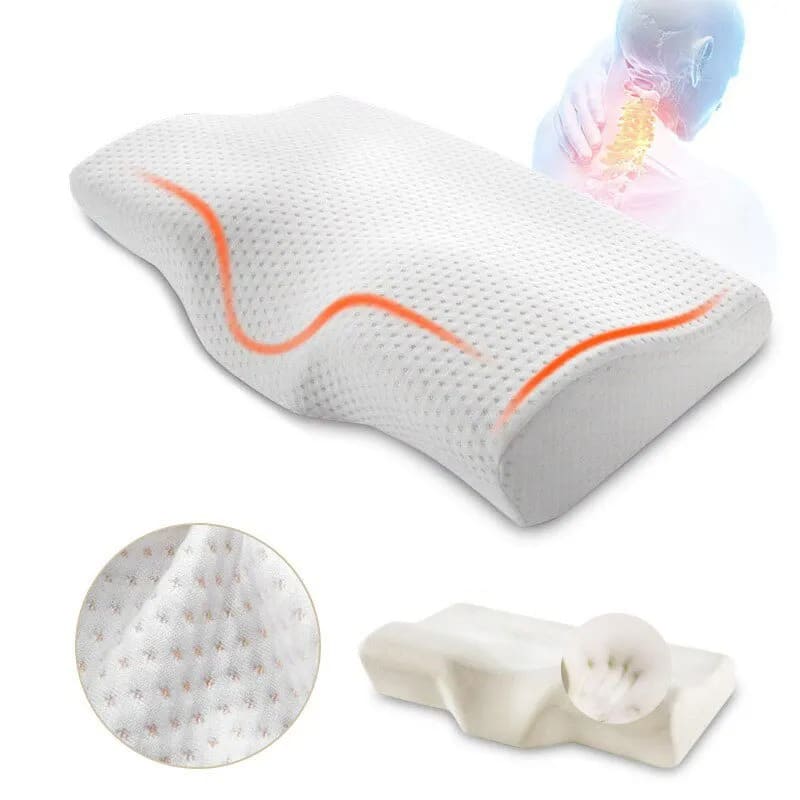 Oreiller cervical ergonomique à mémoire de forme