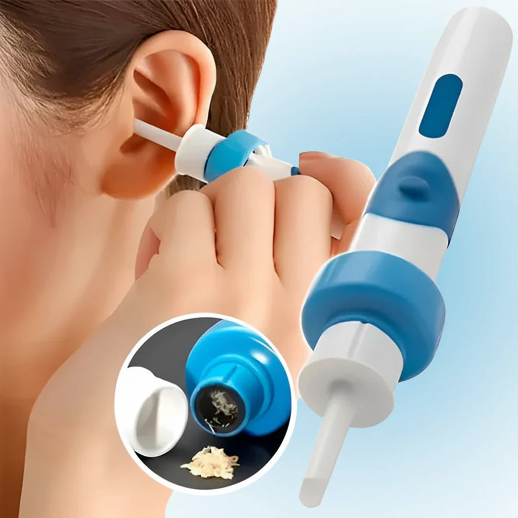 Nettoyeur d'oreilles à aspiration électrique, embout en silicone, outil doux pour éliminer le cérumen